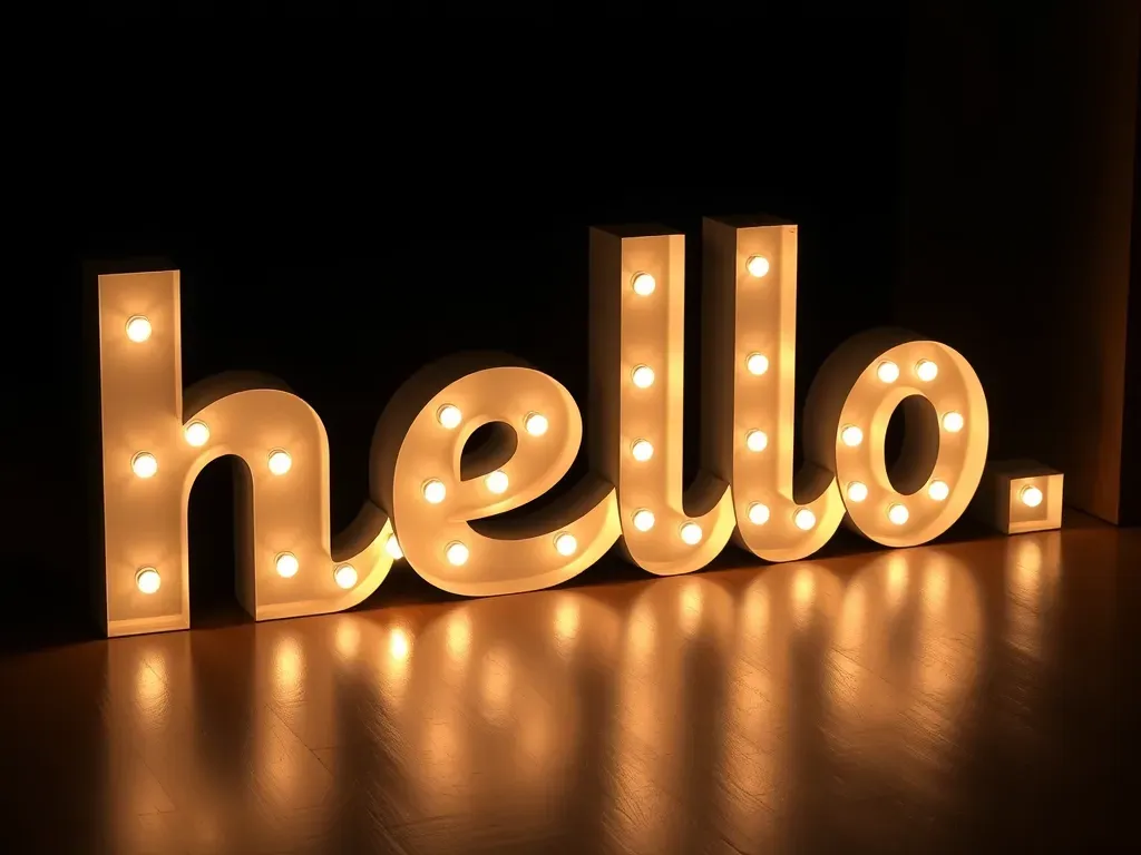 litery podświetlane